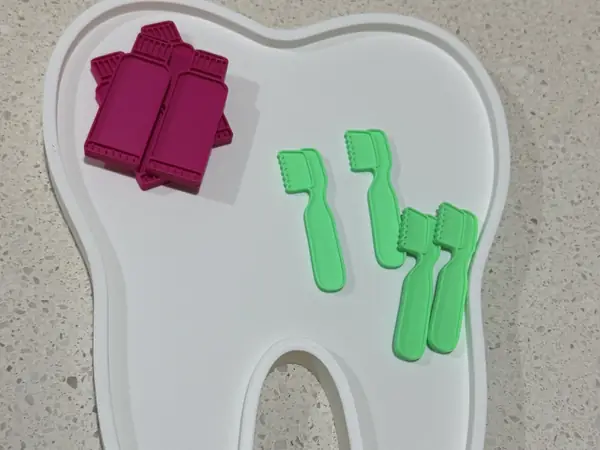 Tooth Dental Sensory Tray & Mini Dental Fillers