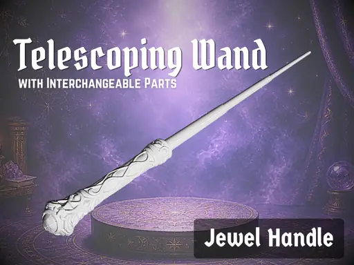 Fancy Jewel Handled Telescoping Wand