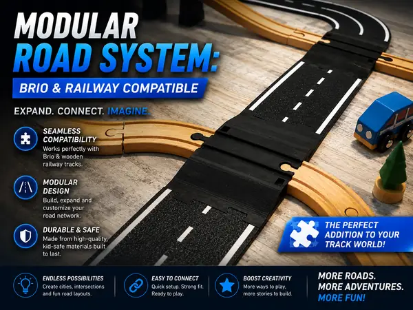 Modular Road System: Brio & Railway Compatible