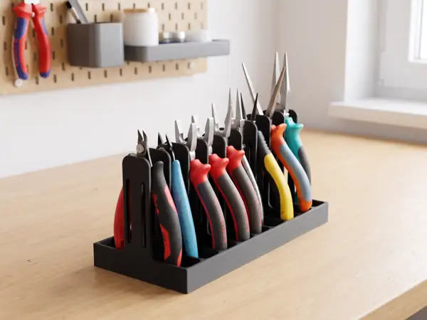 9‑Pliers Desk Rack Organizer fast print
