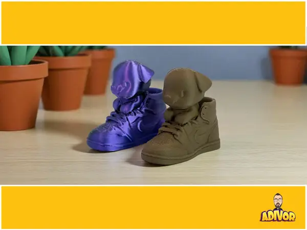 Kix the Puppy in a Sneaker Cute Figurine 32minutes