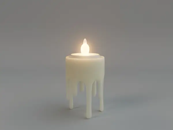 Candlesticks dripping with wax