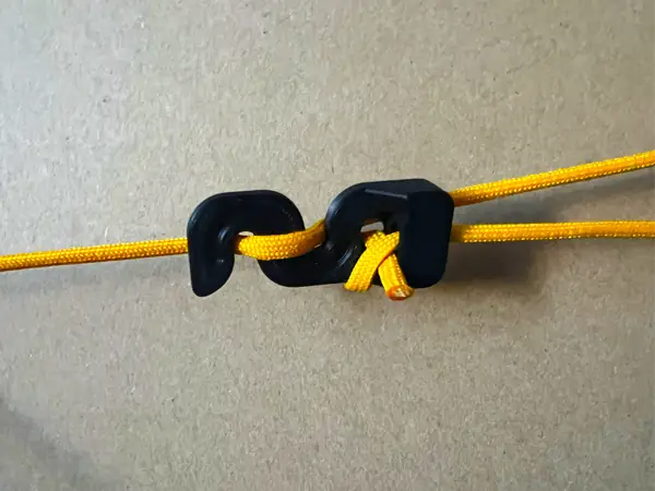 Paracord Rope Slide-in Tensioner no knot