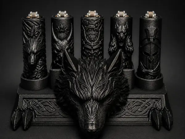 Wolf Clipper Display Stand