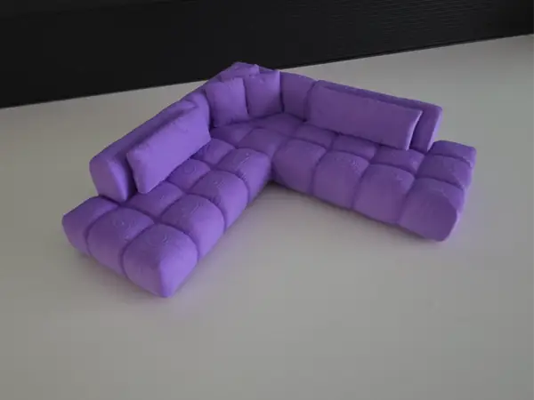 Modern Modular Tufted Sofa  (Dollhouse)