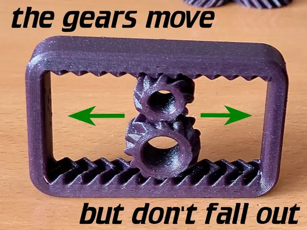 gear rail fidget toy