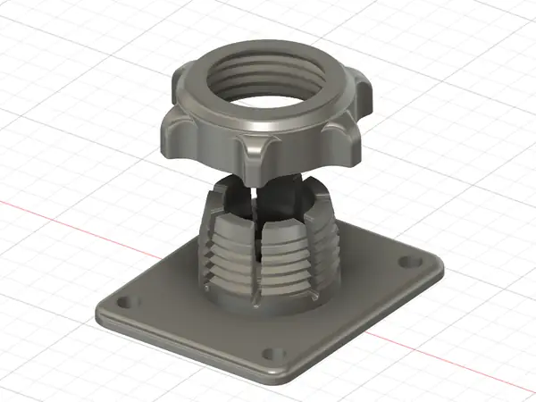 17mm Ball Mount Adapter Socket, AMPS 30x38mm