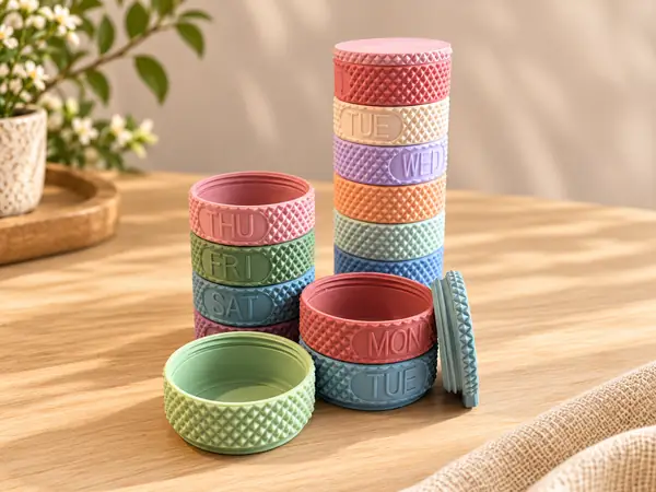 Stackable Pill Box for every weekday