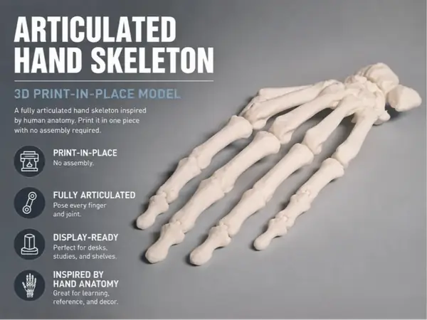 Articulated Anatomical Hand (from CT scan)