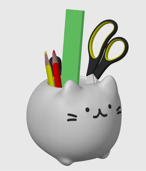 chonky cat pen holder