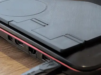 Portable phone holder for laptop monitor
