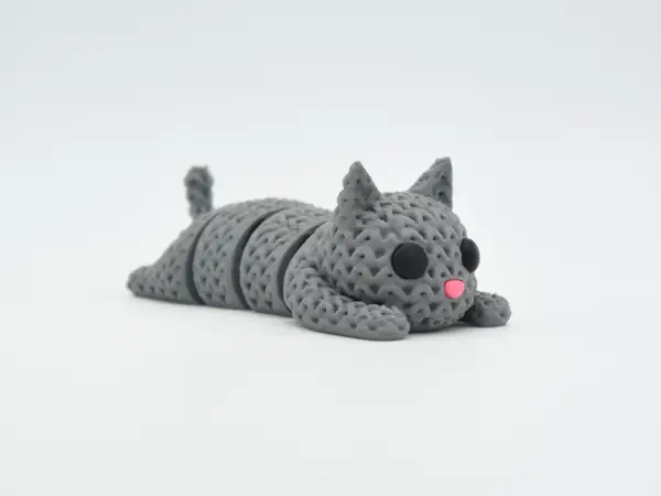 Knitted Articulated Cat