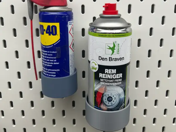 Skadis WD40 and spraycan holder