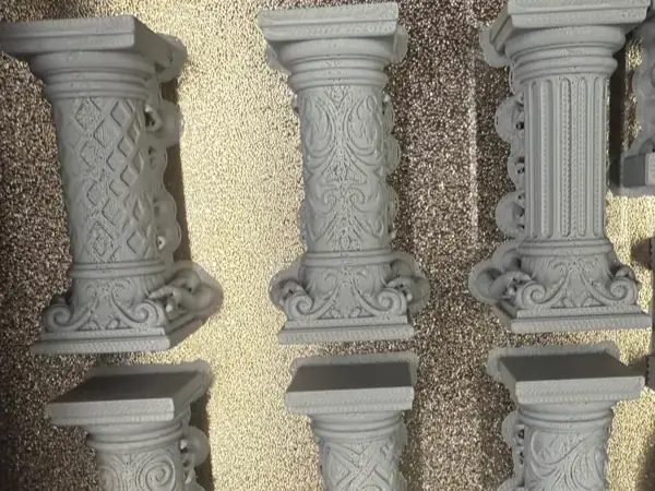 Ornate Stone Columns Set – Decorative Medieval