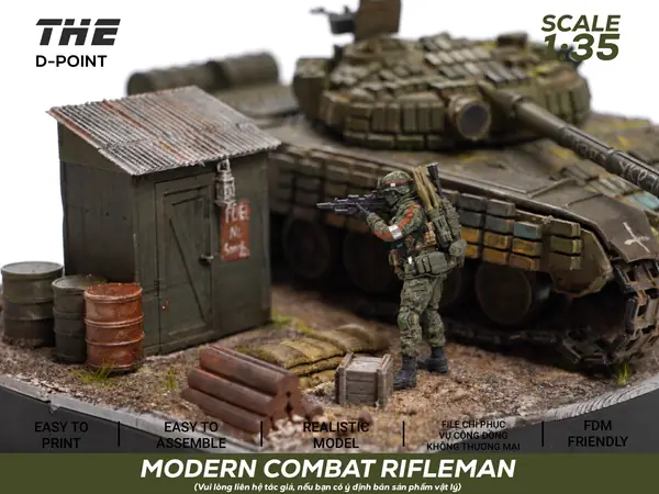 Modern Battlefield Soldier | 1:35 Scale Figure