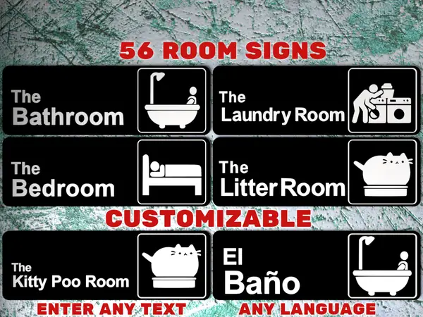 56 Room Signs Like "The Office" Logo