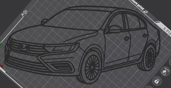 Lada Vesta SE Wall Art