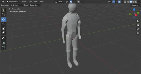 Modular Human Figurine inside a Sprew
