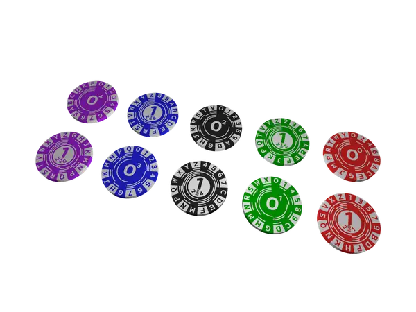 Base-32 Binary Code Poker Chips