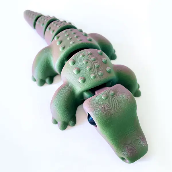 tiny alligator — articulated flexi print-in-place fidget animal