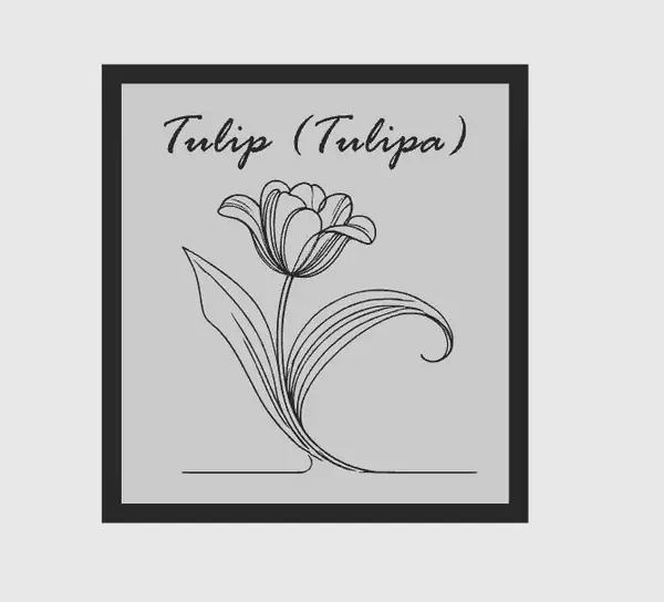3D Printed Tulip - Iconic Spring Flower Model for 3D Printing
