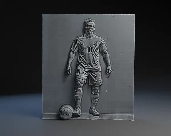 Lionel Messi Bas Relief.