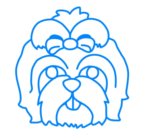 Shih Tzu cookie cutter