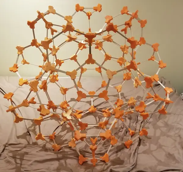 Popsicle Stick Truncated Pyramid Dodecahedron