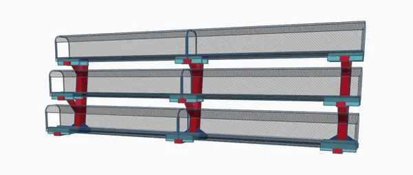 Display stand for 9mm scale N track model trains