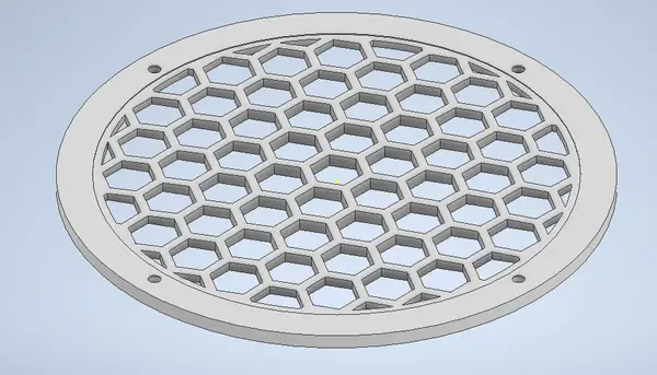 Speaker grill 6.5 honeycomb