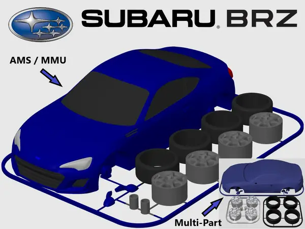 Subaru BRZ Kit Card (1:24 scale)
