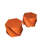 Hexagon twist box