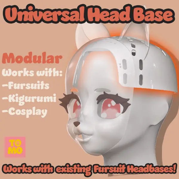 Universal Fursuit Head Base -Modular Fursuit head back