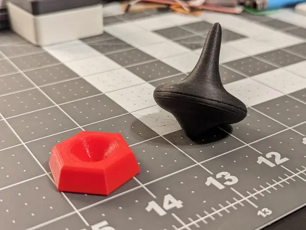 Spinning Top and Stand