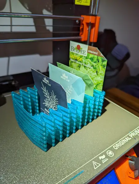 Improved Seed Packet Holder/Organizer