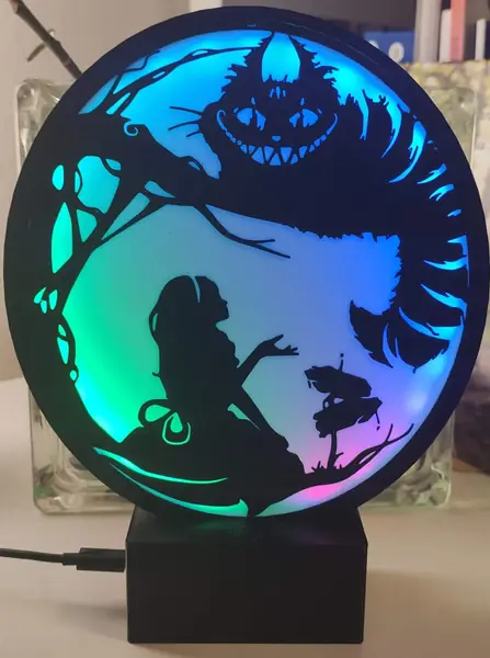 Alice in wonderland led lamp
