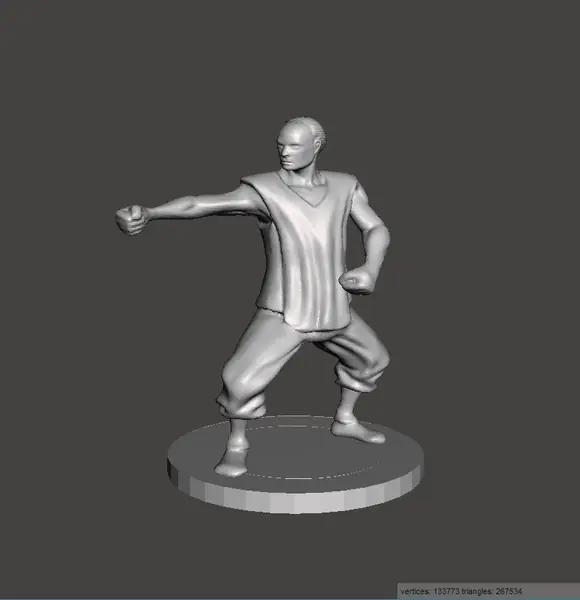 28mm Defensive Stance Monk Miniature