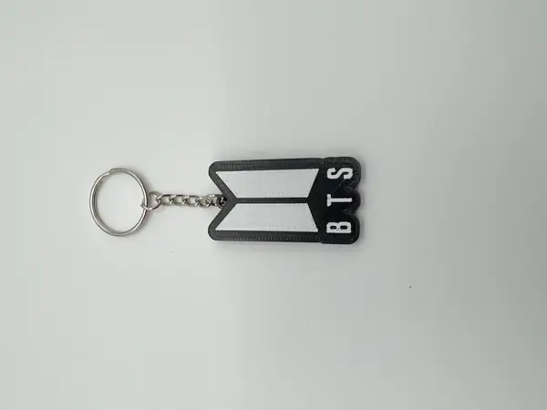 BTS K Pop Logo and Keychains