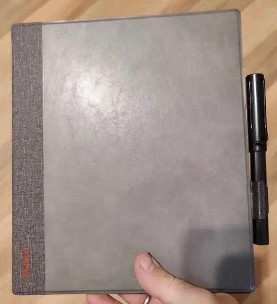 Lamy al-star emr stylus clip for the Boox Note Air 2 with Folio case