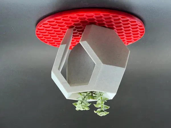 Truncated octahedron plant pot