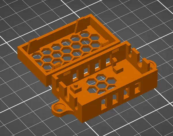 LM2596 Buck converter case (table mounted)