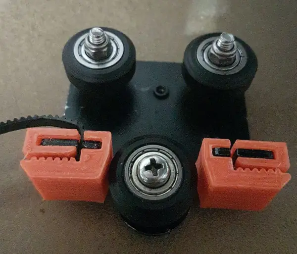X-axis carriage belt holder shim support creality/Ender 3 v-slot wheels