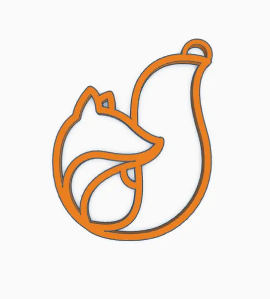 fox keychain