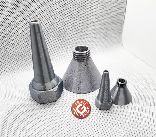 Regular + XL Size Injector nozzles for piping bags