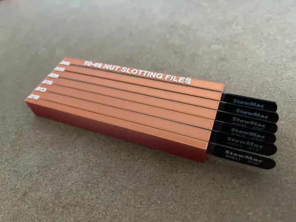 Guitar Nut Slotting File Storage Block