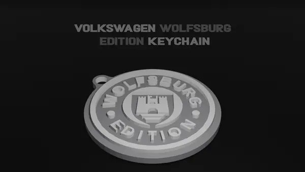 VW/Audi Wolfsburg edition keychain emblem