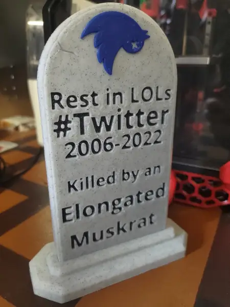 Twitter tombstone