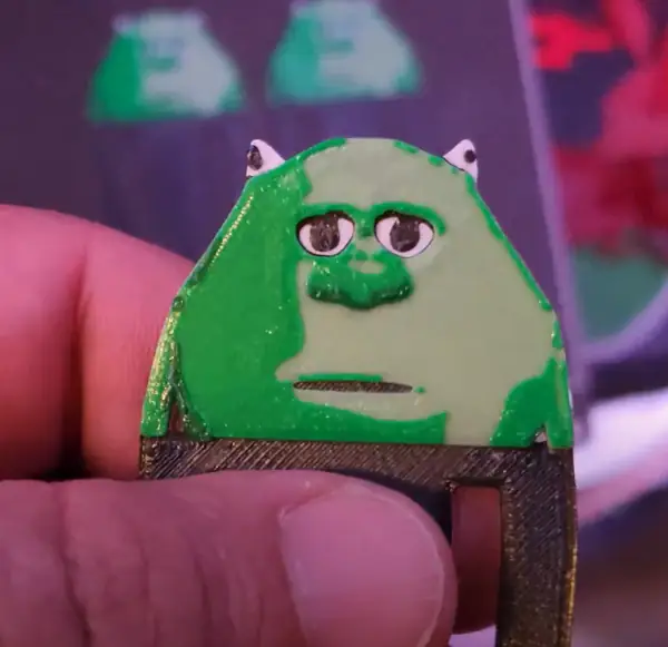 Mike Wozowski Sully face bookmark