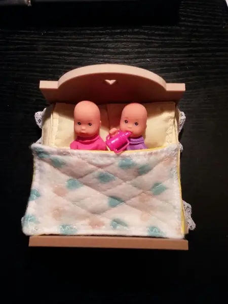 Baby Doll Double Bed With A Heart Cutout