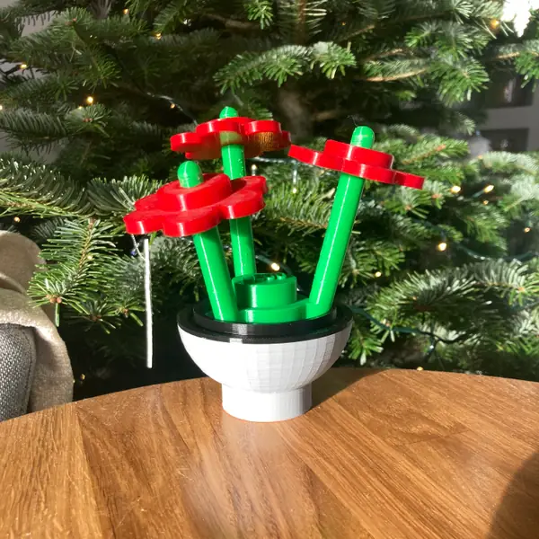 Lego Flowers with custom pot